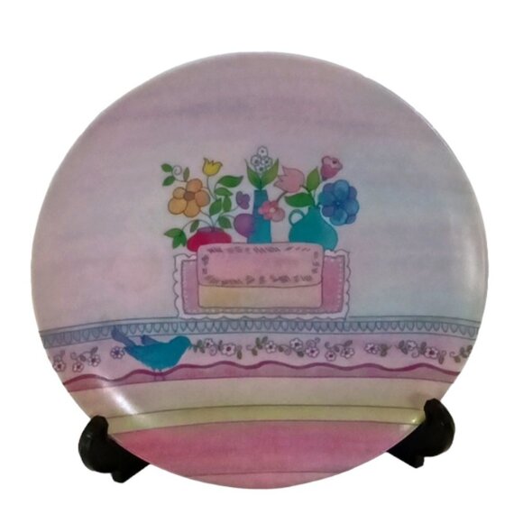 Vintage 1984 Dessert Plates by Annie Chazottes Set of 6 Collection Couer - Picture 2 of 11